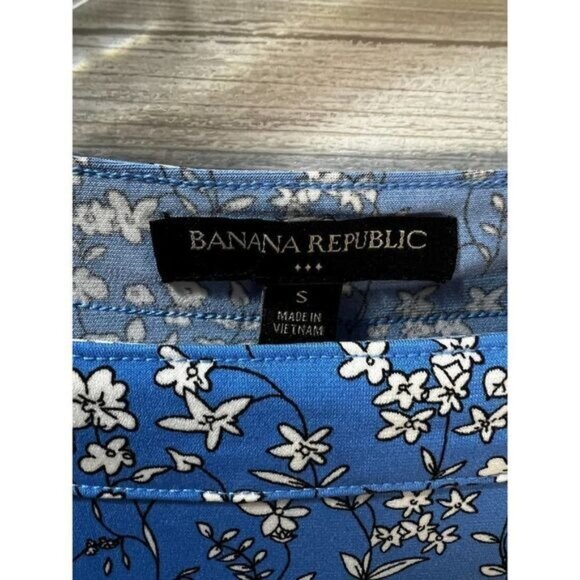 Banana Republic‎ Floral Print Long Sleeves T Shirt Small - Picture 4 of 5